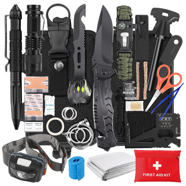 116-in-1 Survival Emergency Kit with First Aid Kit