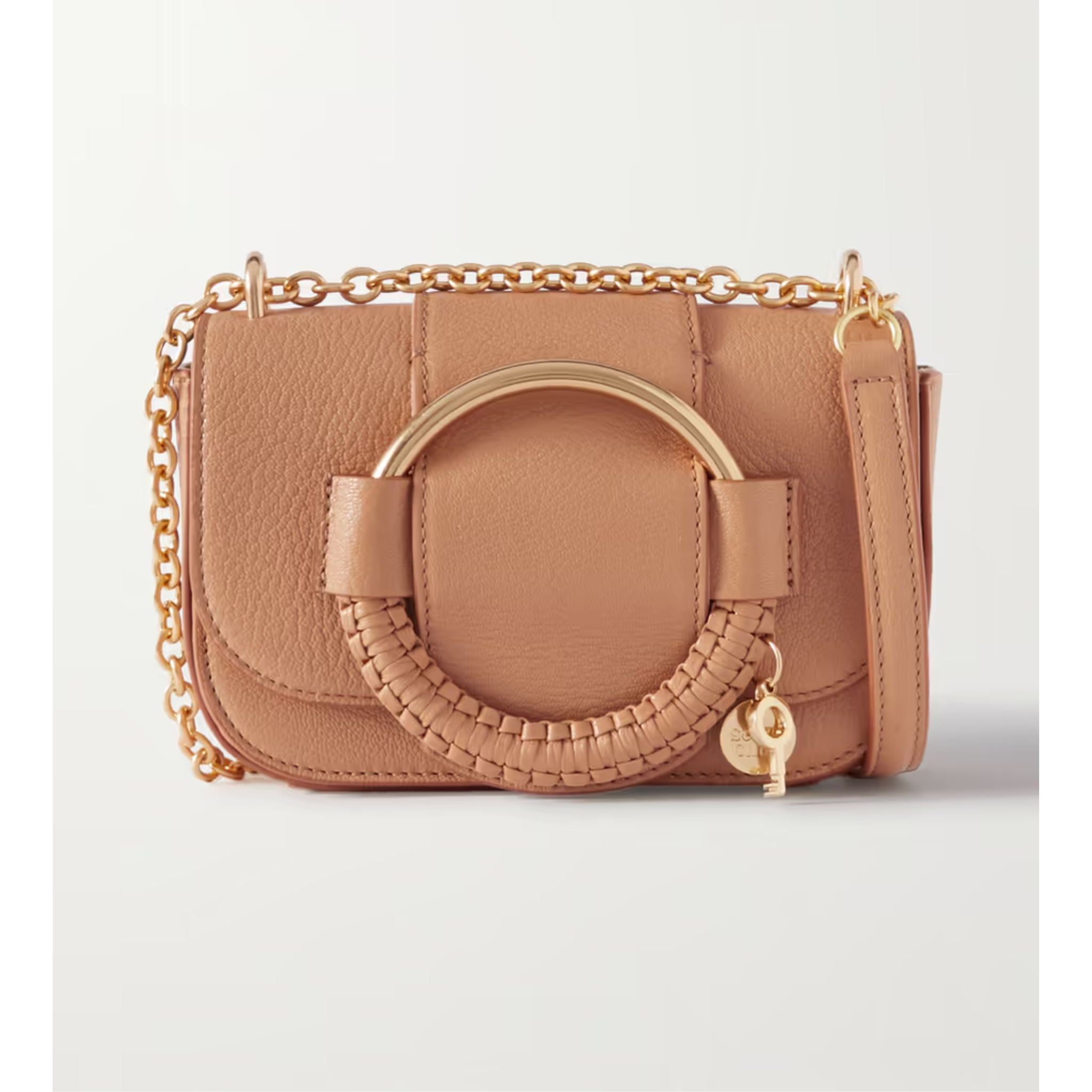 Chloe Hana Mini Textured-Leather Shoulder Bag