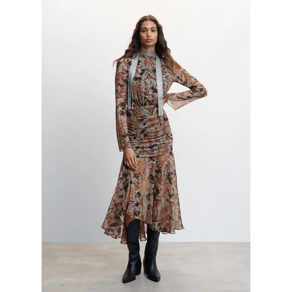Mango Paisley Print Dress