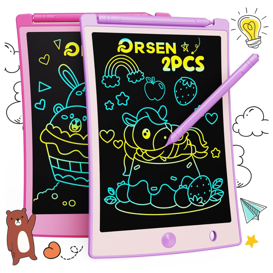 2-Pack ORSEN 8.5" LCD Erasable Writing/Drawing Doodle Board Tablet
