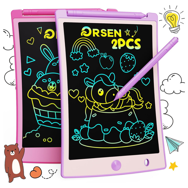 2-Pack ORSEN 8.5" LCD Erasable Writing/Drawing Doodle Board Tablet