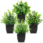 Der Rose 4-Pack Mini Artificial Potted Plants
