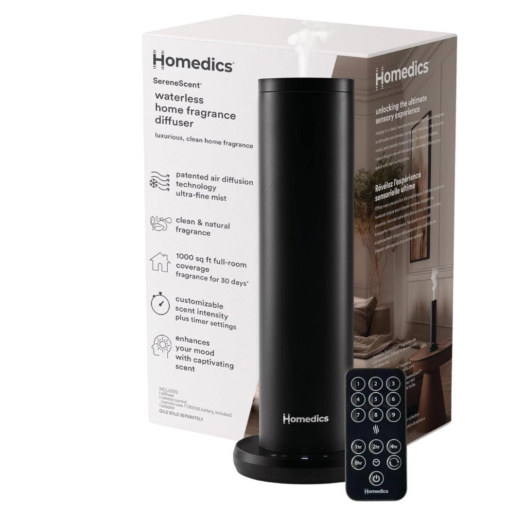 Homedics SereneScent Waterless Home Fragrance Diffuser