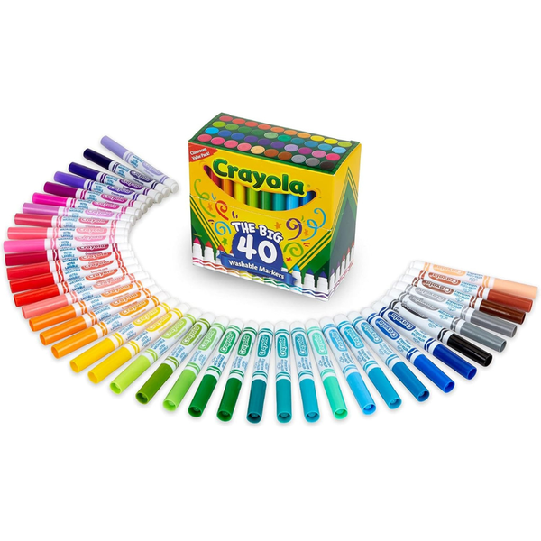 40-Count Crayola Ultra Clean Washable Markers