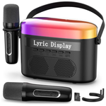 Karaoke Machine with Display & Bluetooth Speaker