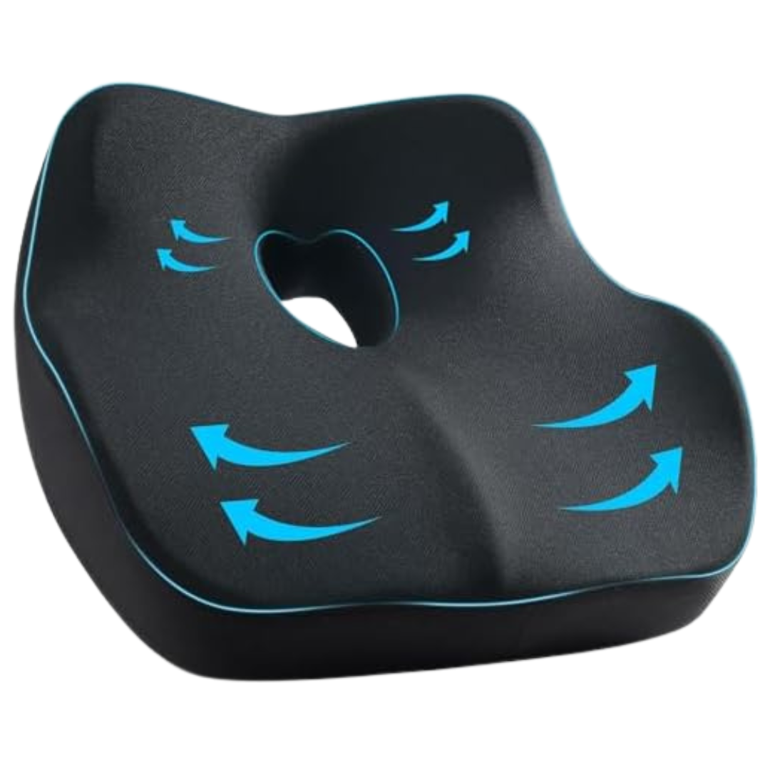 Hip Tailbone Pain Relief Memory Foam Desk Chair Cushion