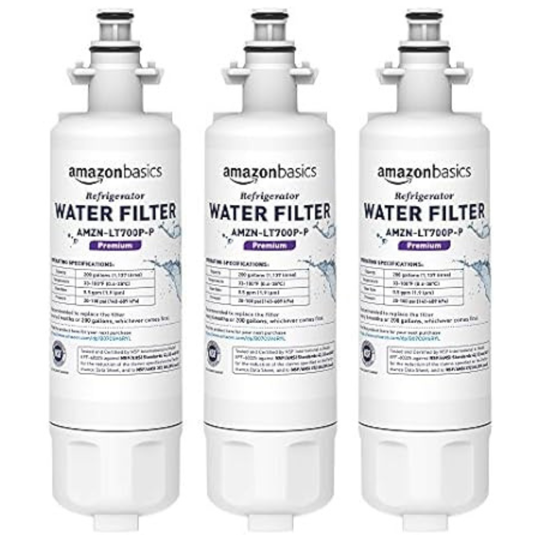 3-Pack Replacement LG LT700P Refrigerator Water Filter