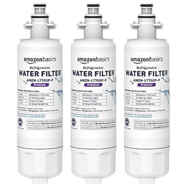 3-Pack Replacement LG LT700P Refrigerator Water Filter