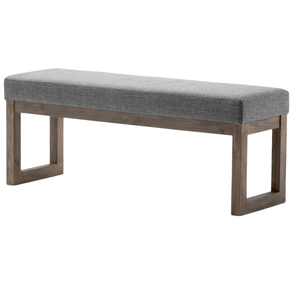 45" Milltown Wide Contemporary Rectangle Large Ottoman Bench