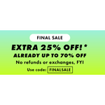 ASOS EXTRA 25% SALE!