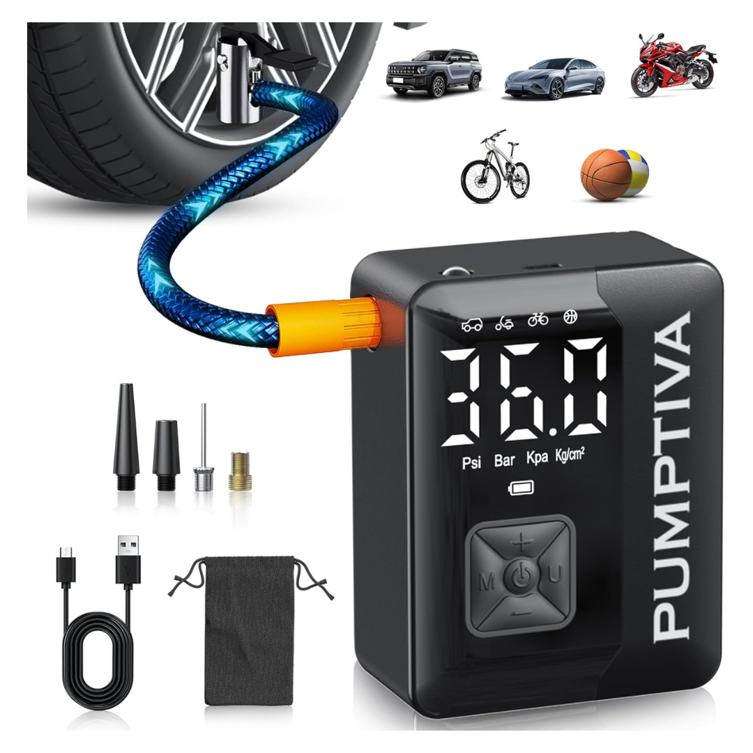 150 PSI Portable Air Compressor With LED Light And Auto Shut-Off