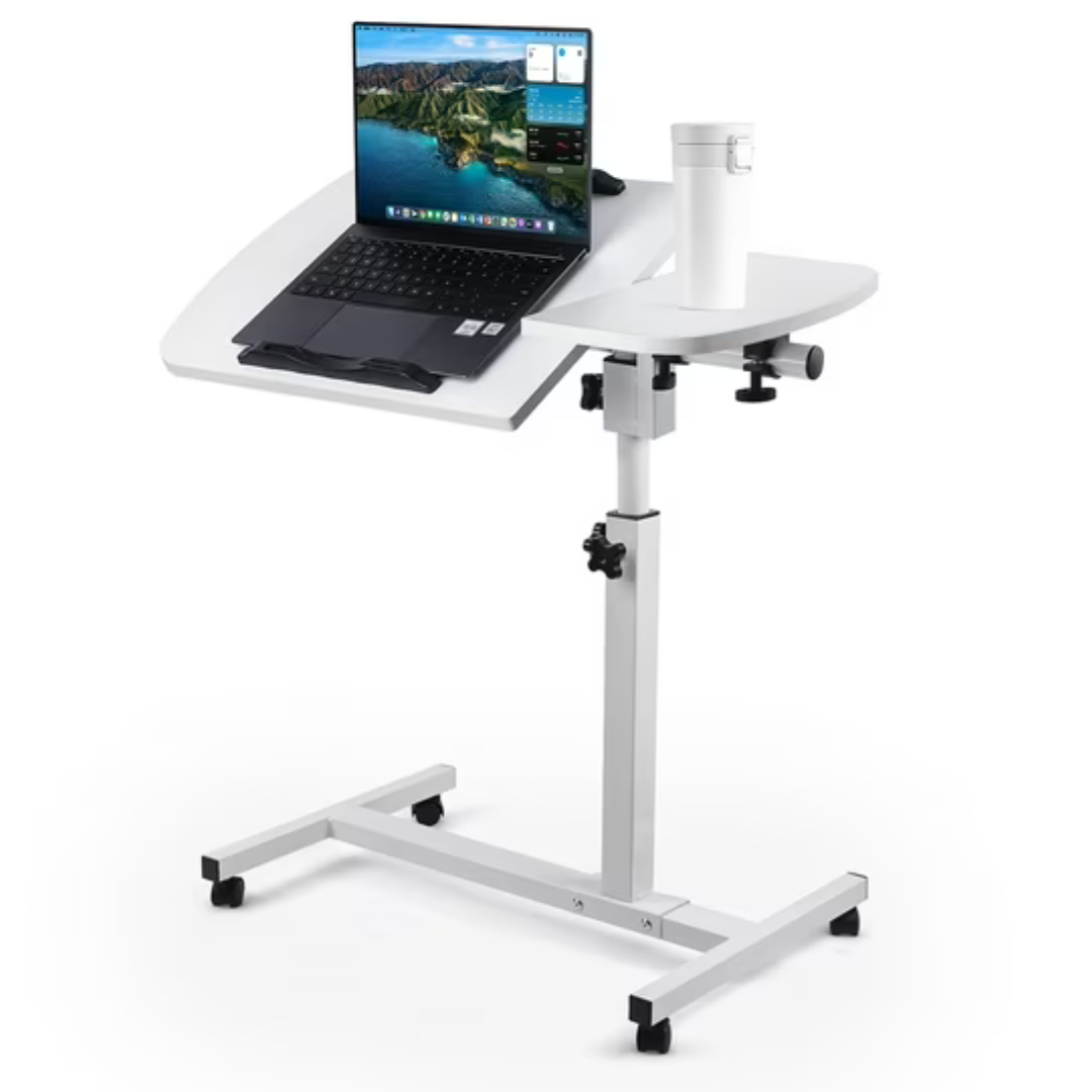 27.7" x 15.6" Height-Adjustable Mobile Compact Standing Desk