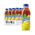 12 botellas de sabores de melocotón Snapple, melocotón dietético, kiwi, fresa y limón 