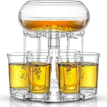 JoyJolt 6 Shot Glass Dispenser and Glass Set