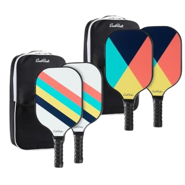 EastPoint 4-Player Fiberglass Pickleball Paddle Set