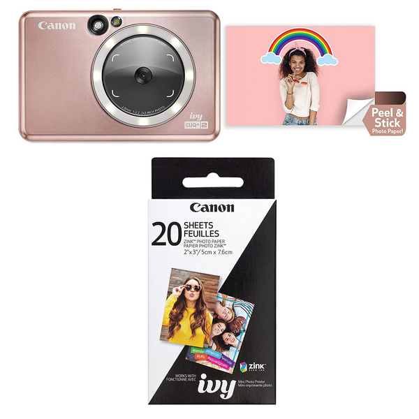 Canon Ivy CLIQ+ 2 Instant Camera Printer With 20 Sheets Of Photo Paper –  PzDeals