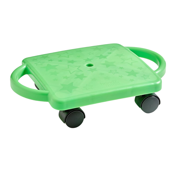 hand2mind Green Sit-Down Scooter Board With Handles