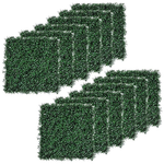 12-Pack Outsunny 20"x20" Grass Wall Panel