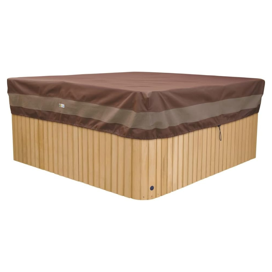 86" Duck Covers Ultimate Water-Resistant Square Hot Tub Cover Cap