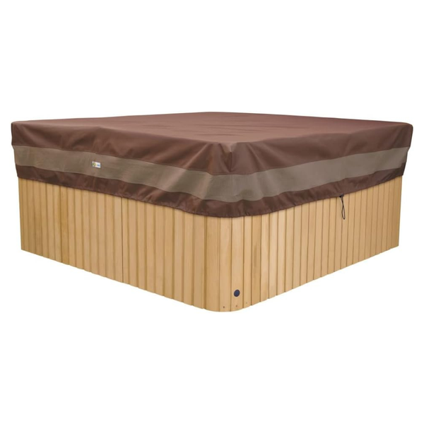86" Duck Covers Ultimate Water-Resistant Square Hot Tub Cover Cap