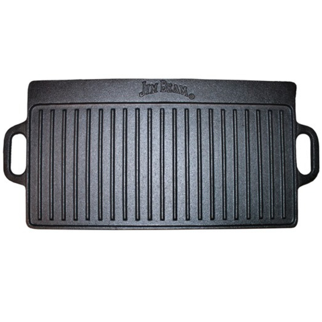 Jim Beam JB0168 Double Sided Cast Iron Griddle