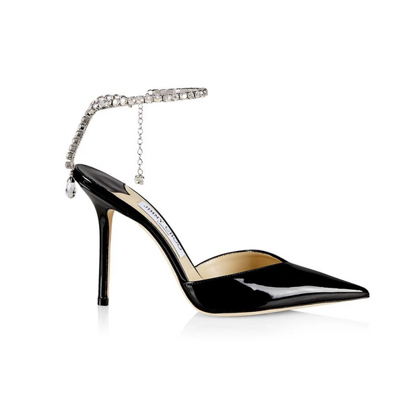 Jimmy Choo Saeda 100MM Patent Leather Pumps