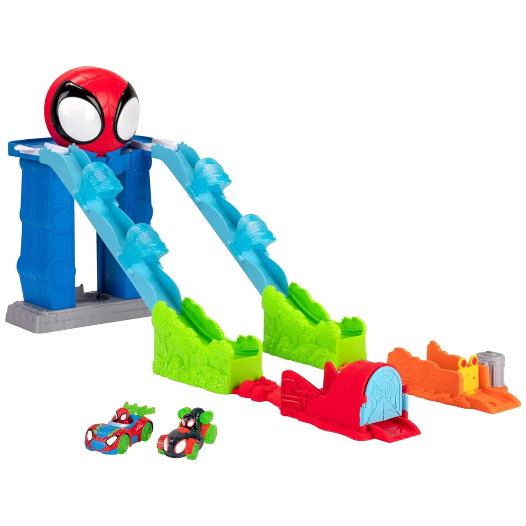 Marvel Spidey's Mega Jump HQ 39" Dual Race Track Set
