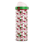 24oz Meoky Stainless Steel Xmas Insulated Water Bottle W/ Straw & Lid (Various)