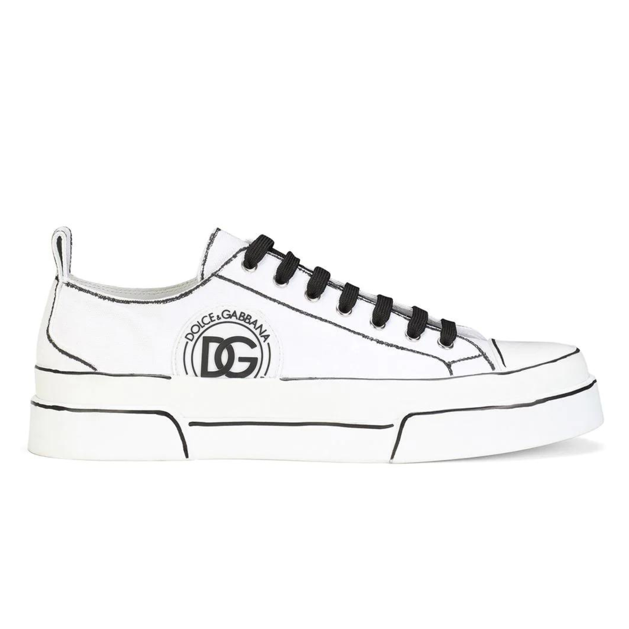 Dolce & Gabbana Men's Portofino Lace-Up Sneakers