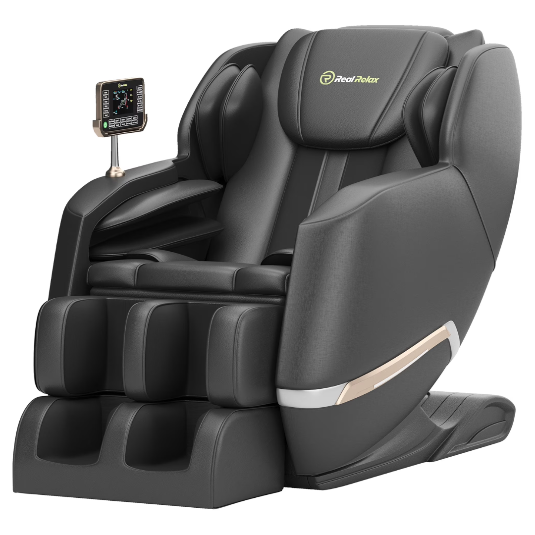 Real Relax Full Body Zero Gravity Shiatsu Recliner Electric Massage Chair (2 Colors)