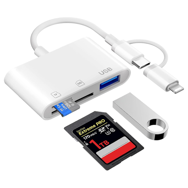 Denlane Dual-Interface USB-C SD Card Reader