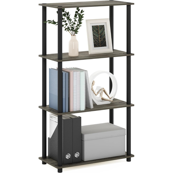 Furinno Turn-N-Tube 4-Tier Multipurpose Shelf Display Rack