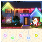 111ft IP65 Waterproof Permanent Outdoor RGB Eaves Lights