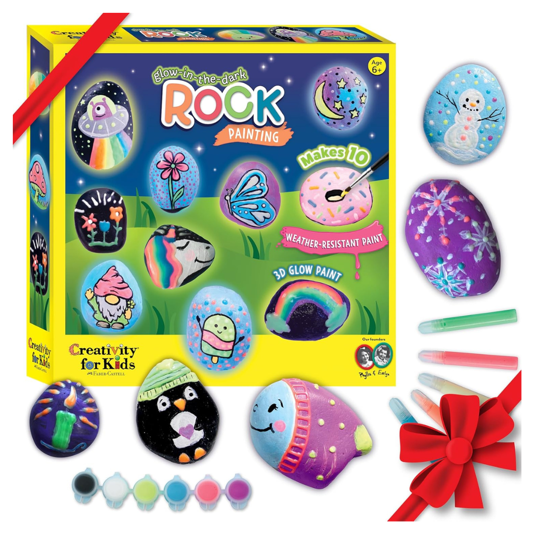 10 Rock Creativity For Kids Glow In The Dark Rock Painting Kit