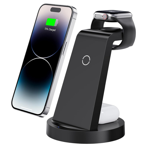 Anmlz 3-In-1 Wireless Charging Station For iPhone, Apple Watch & AirPods