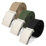 3-Pack Bocaoying Men's Adjustable Canvas Belts