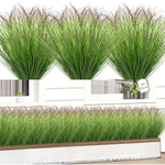 Griine 20 Bundles Faux Grass Stems UV Resistant
