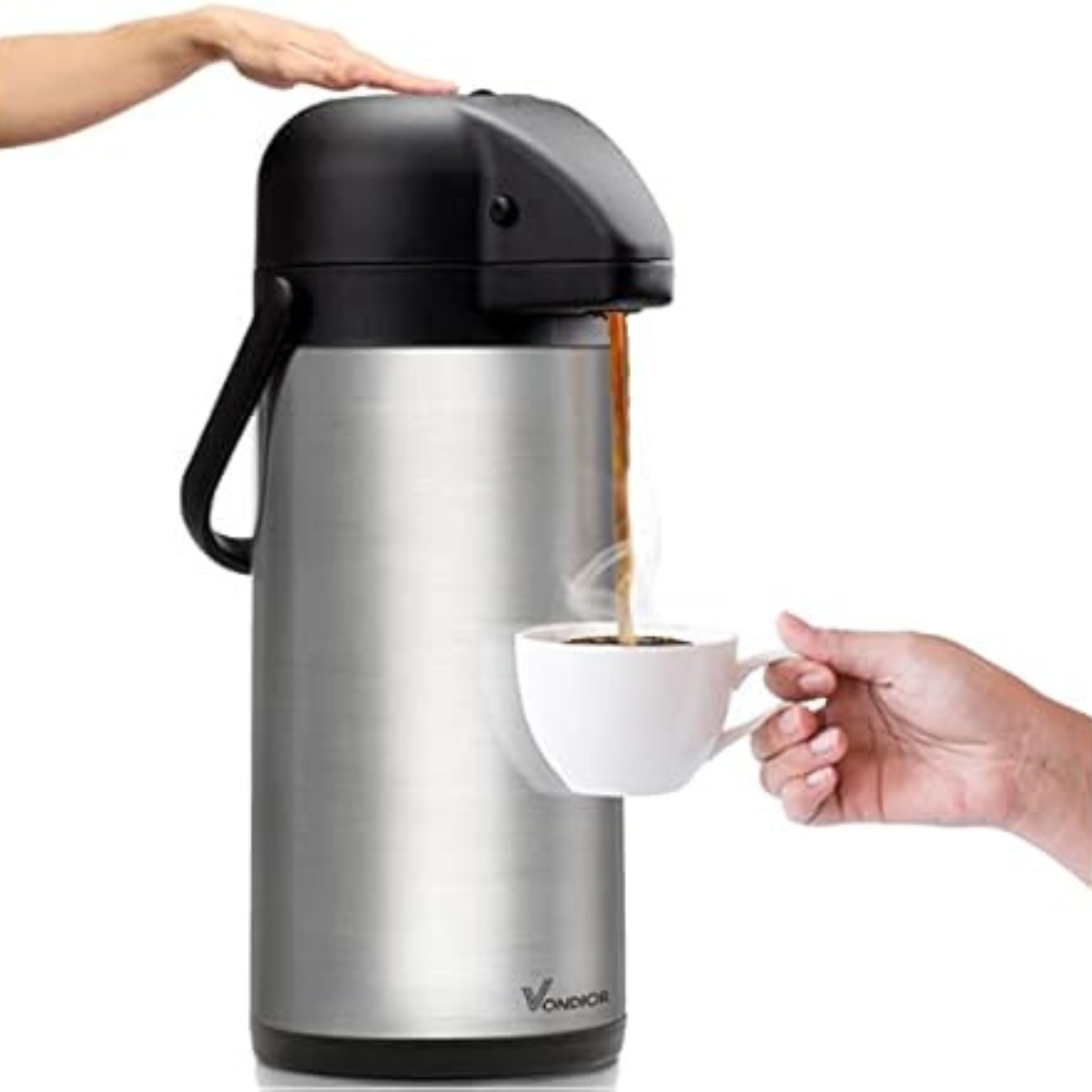 64oz Airpot Insulated Thermal Coffee Dispenser with Pump