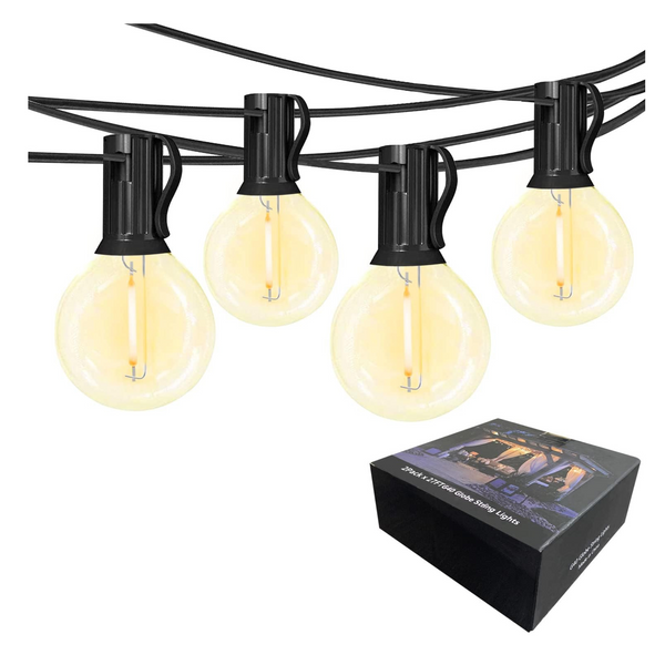 Cadena de luces para exteriores Globe de 54 pies