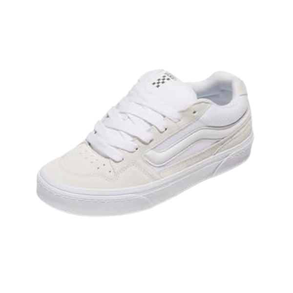 Vans Women's Chunky Low-Top Fashion Caldrone Shoes (White, 7)