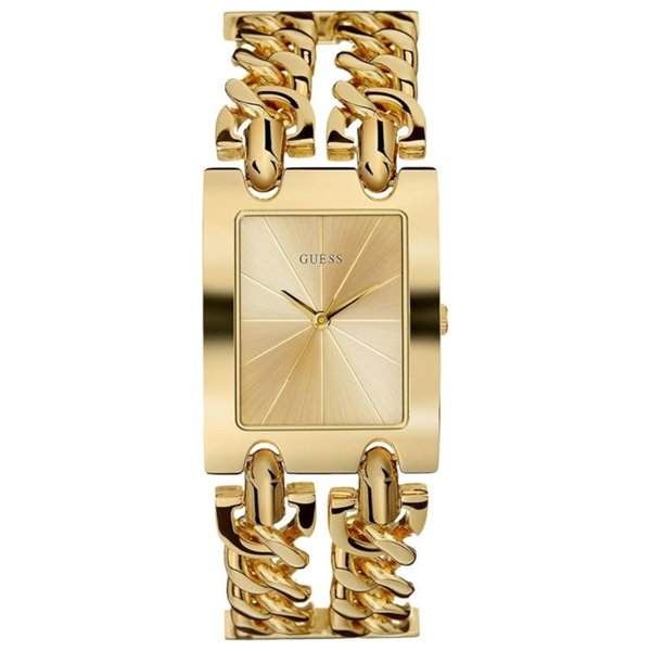 GUESS U1117L2 Gold-Tone Multi-Chain Bracelet Watch