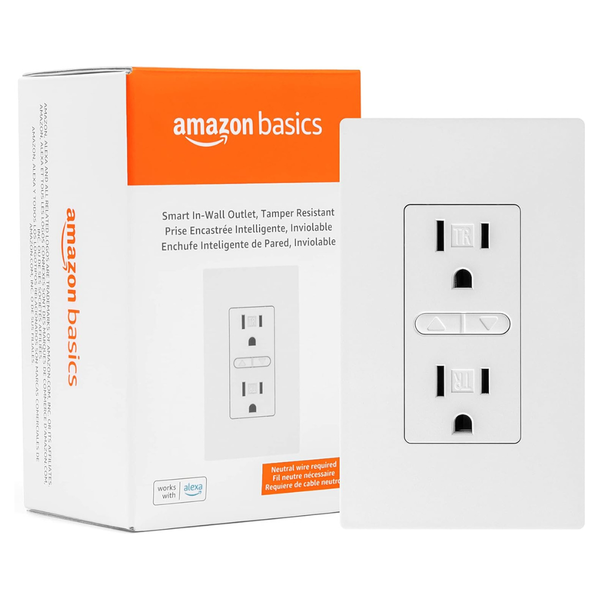 Amazon Basics Smart In-Wall Outlet