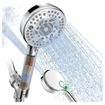 9-Spray Detachable Filtered Shower Head With Handheld