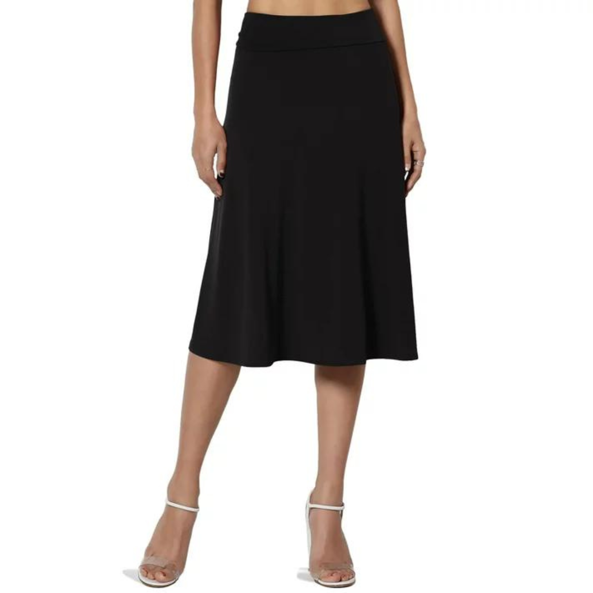 Walmart A-Line Comfy Knee Length Skirt (24 COLORS!)