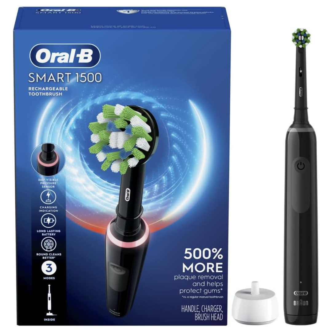 Oral-B Smart 1500 Electric Rechargeable Battery Toothbrush (Black)