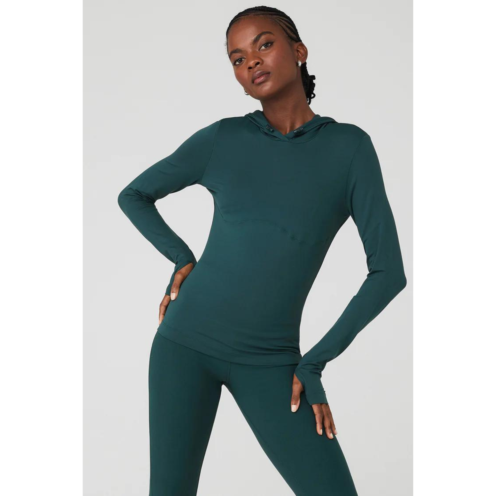 Alo Yoga Alosoft Hooded Runner Long-Sleeve