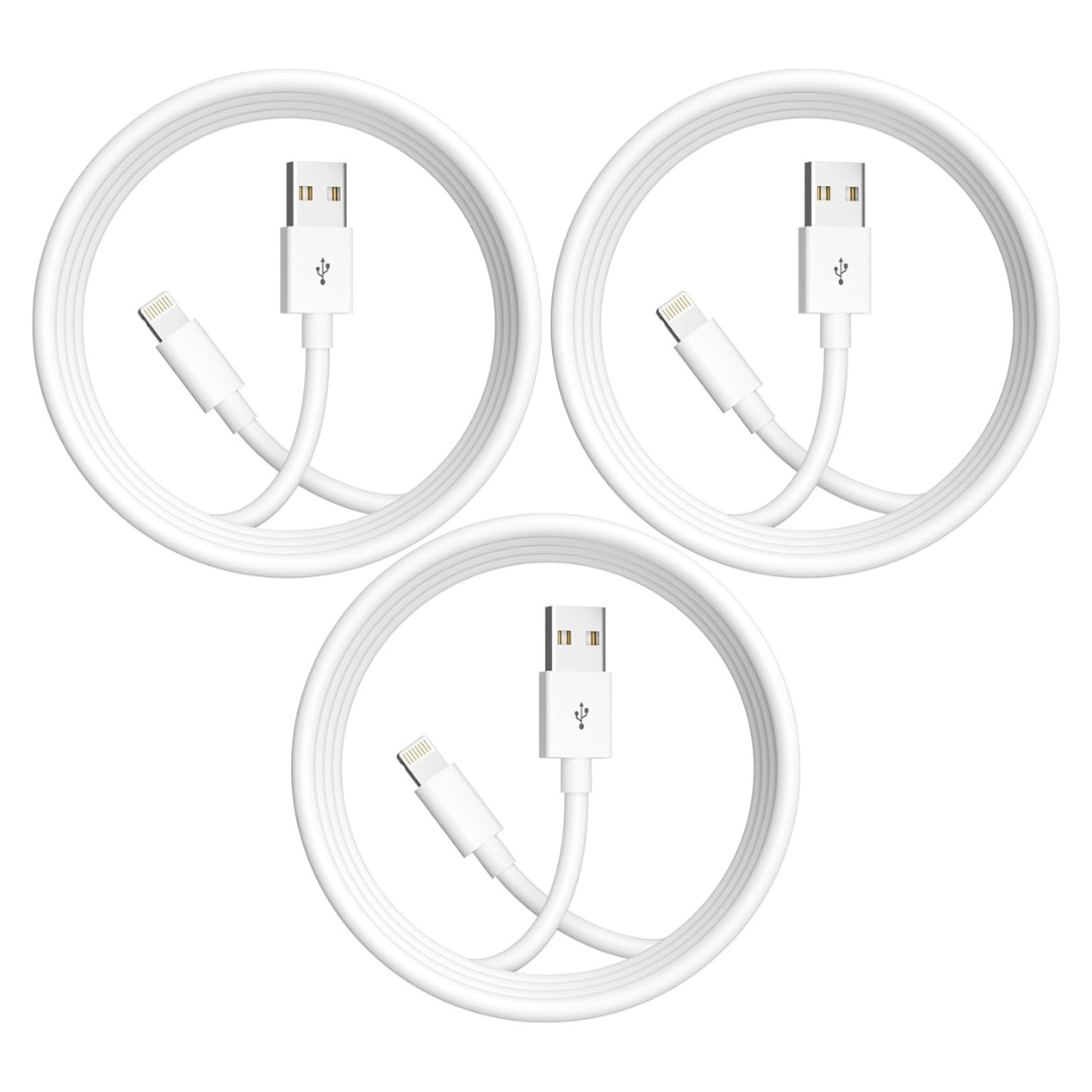 3-Pack Idison MFi Certified 6ft Fast Charging Cord
