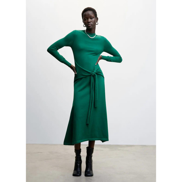 Mango Bow Knitted Midi Dress (2 COLORS!)