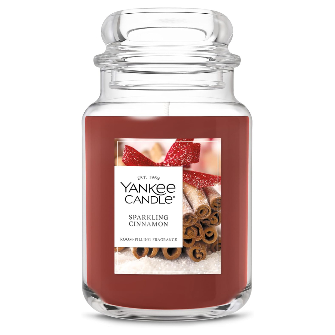 22-Oz Yankee Sparkling Cinnamon Scented Candle Large Jar
