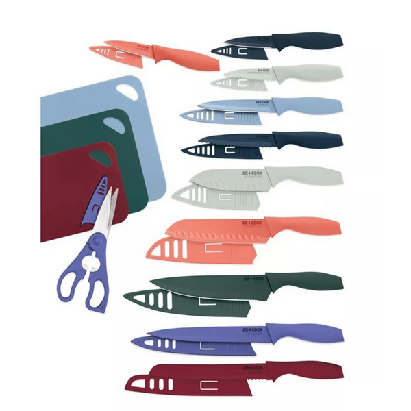 10 Piece Cuisinart Knife Set And 25 Piece Art & Cook Knife Set On Sale